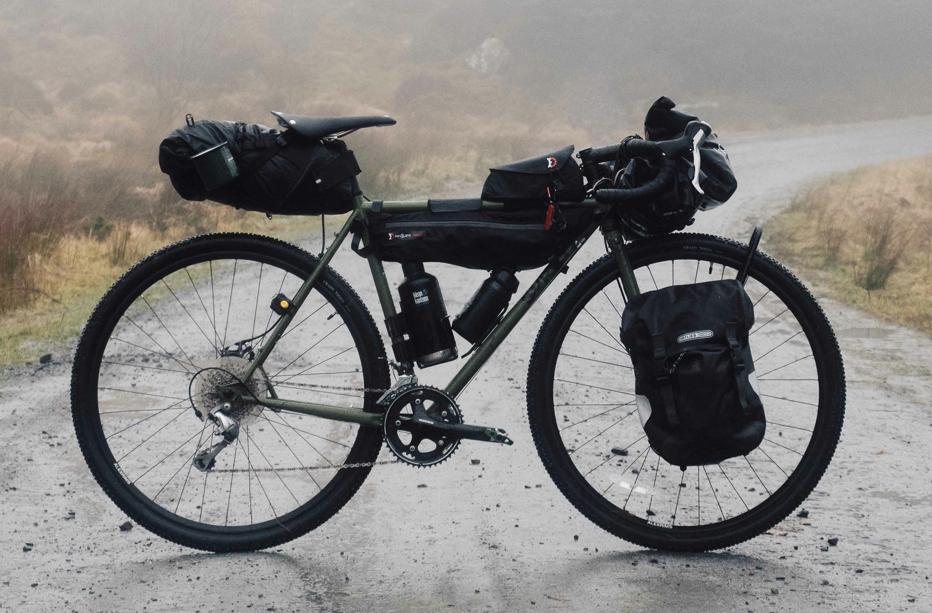 gravel bike with panniers