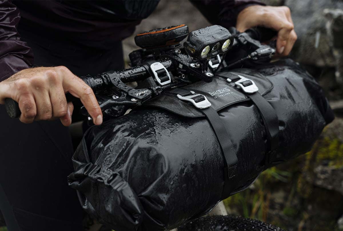 Scape Handlebar Roll Brooks England Bikepacking Bags Pannier